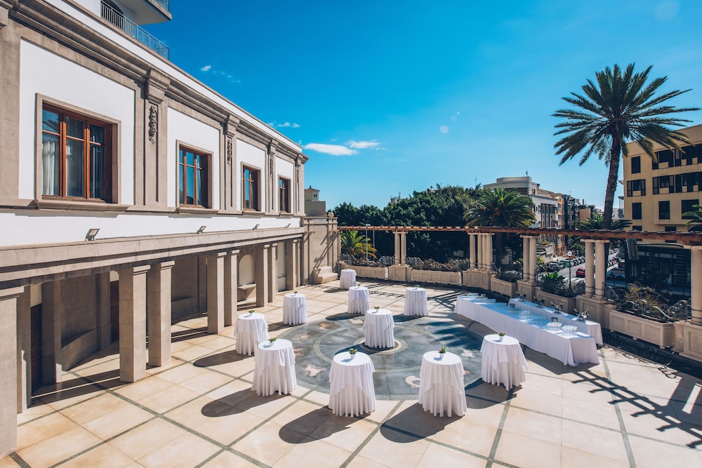 Outdoor banquet area